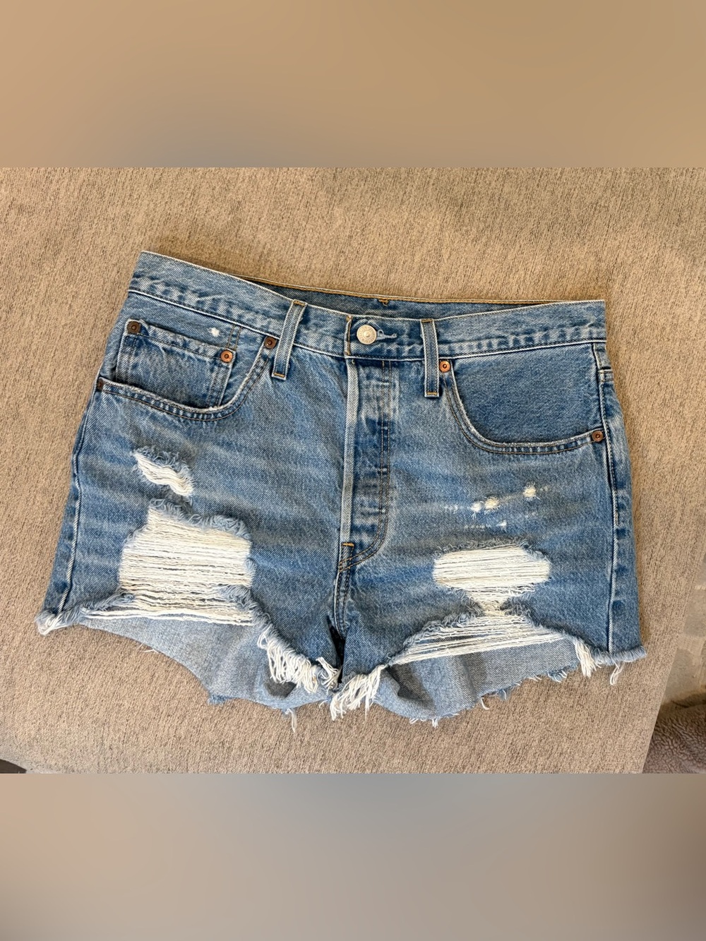 Levi’s 501 cutoff shorts with button fly